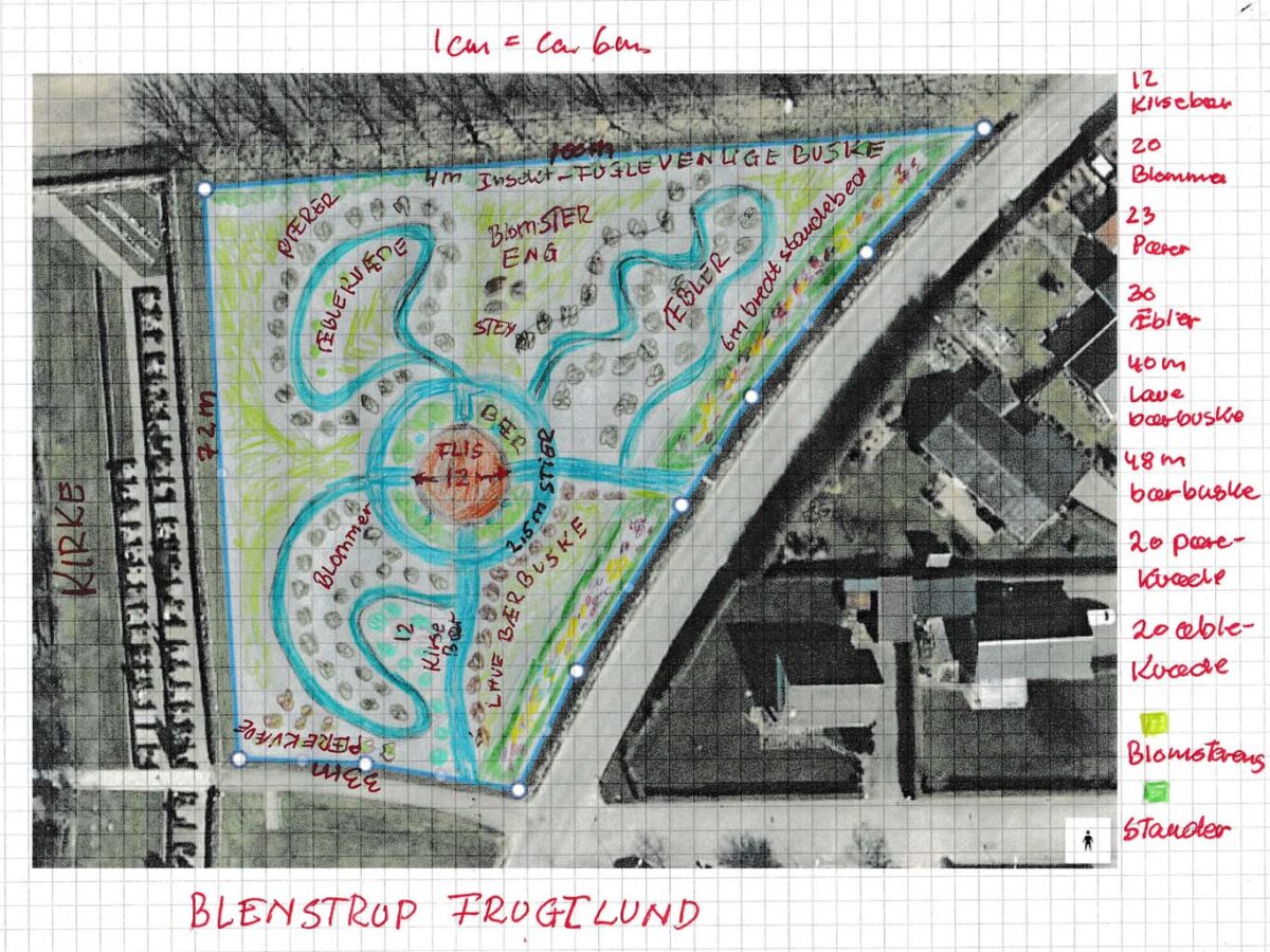 Blenstrup Frugtlund - Plantegning