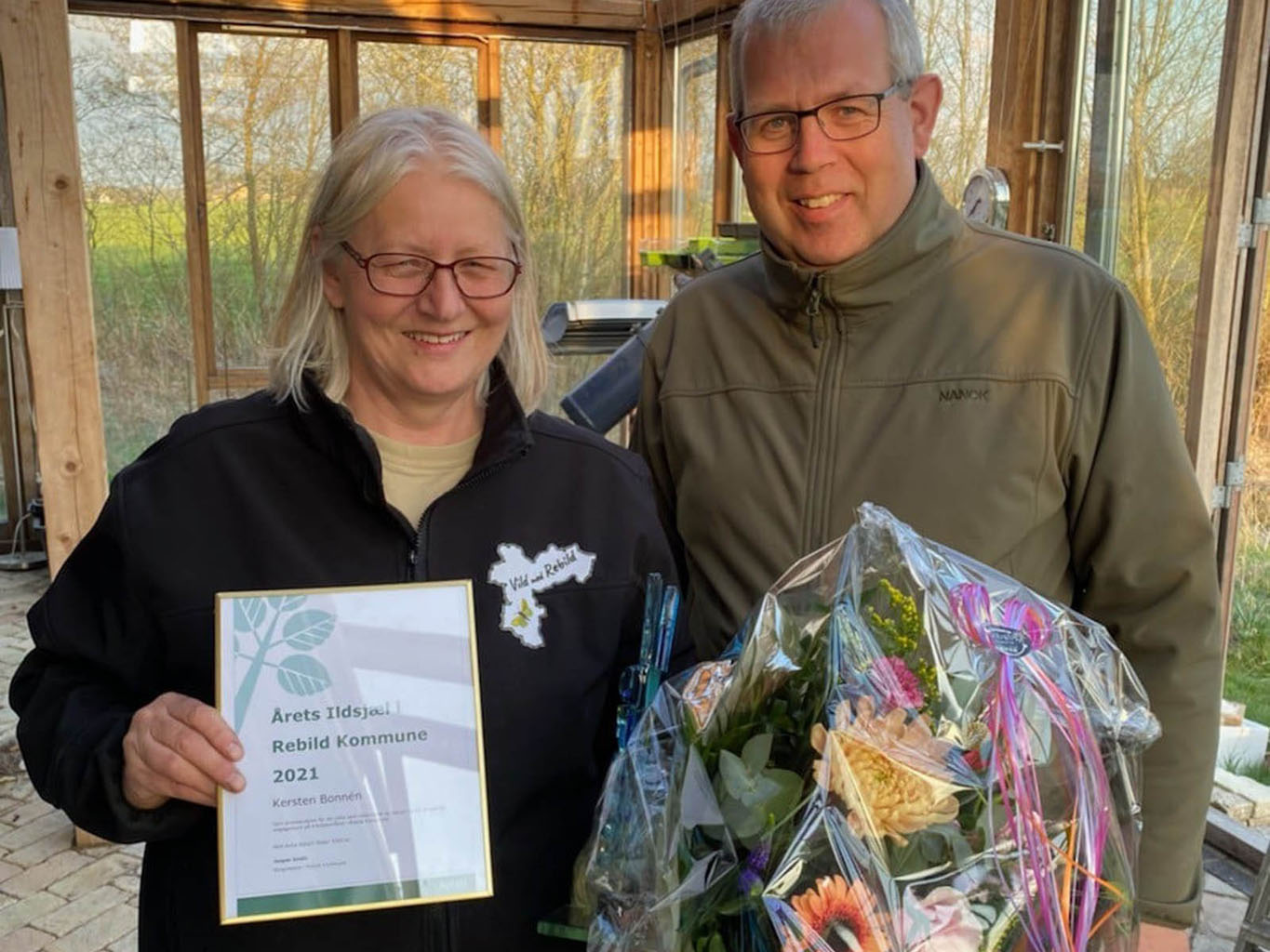 Kersten Bonnén modtog Rebild Kommunes ildsjælepris 2021.