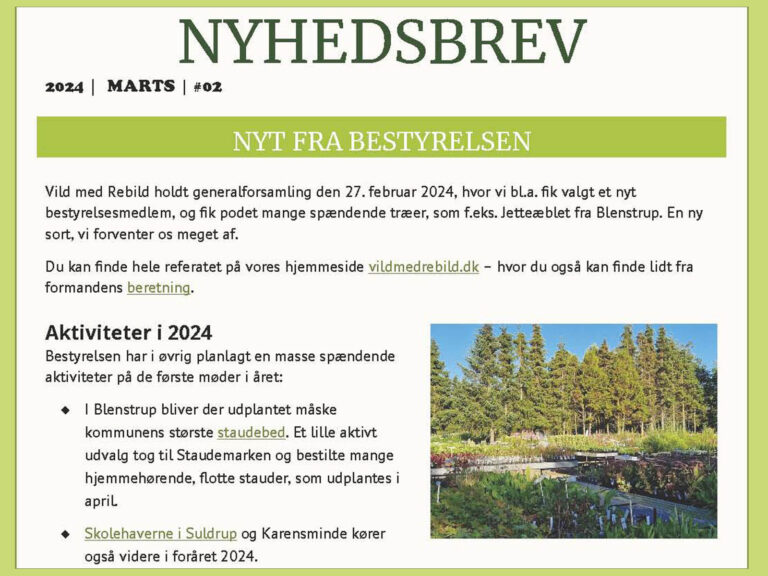 Nyhedsbrev marts 2024