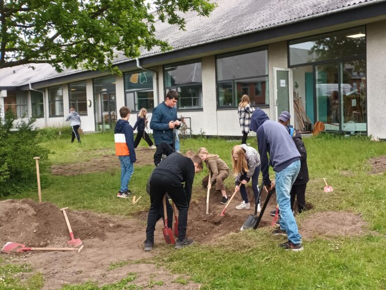 Suldrup skoles elever skaber vildt område