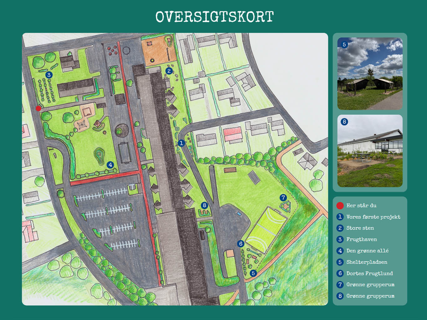 Oversigtskort - Terndrup Skole grønne områder